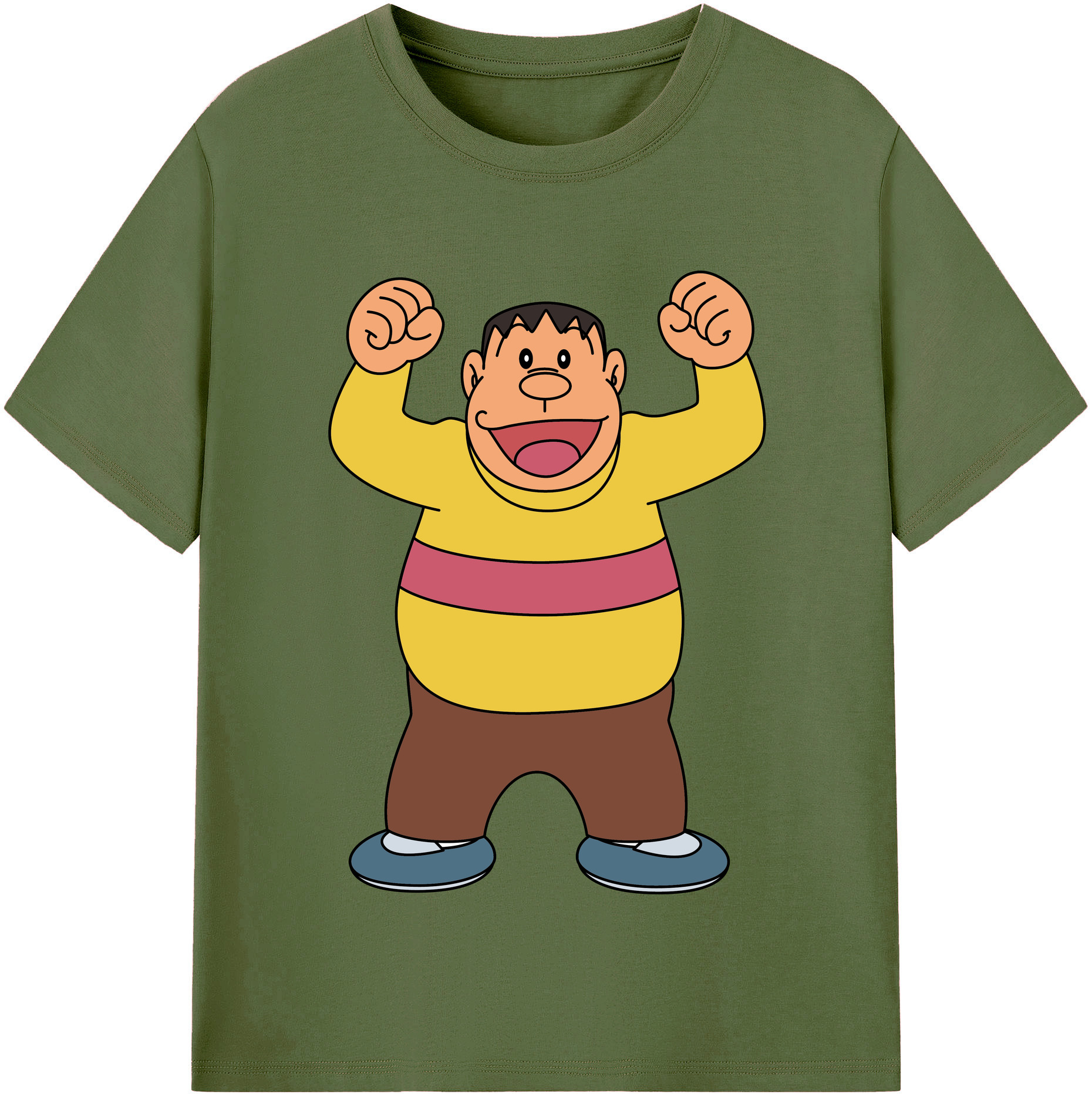 （画像用） ドラえもん 剛田武 Doraemon Gouta Takeshi 綿100％半袖Tシャツ（フロントプリント）